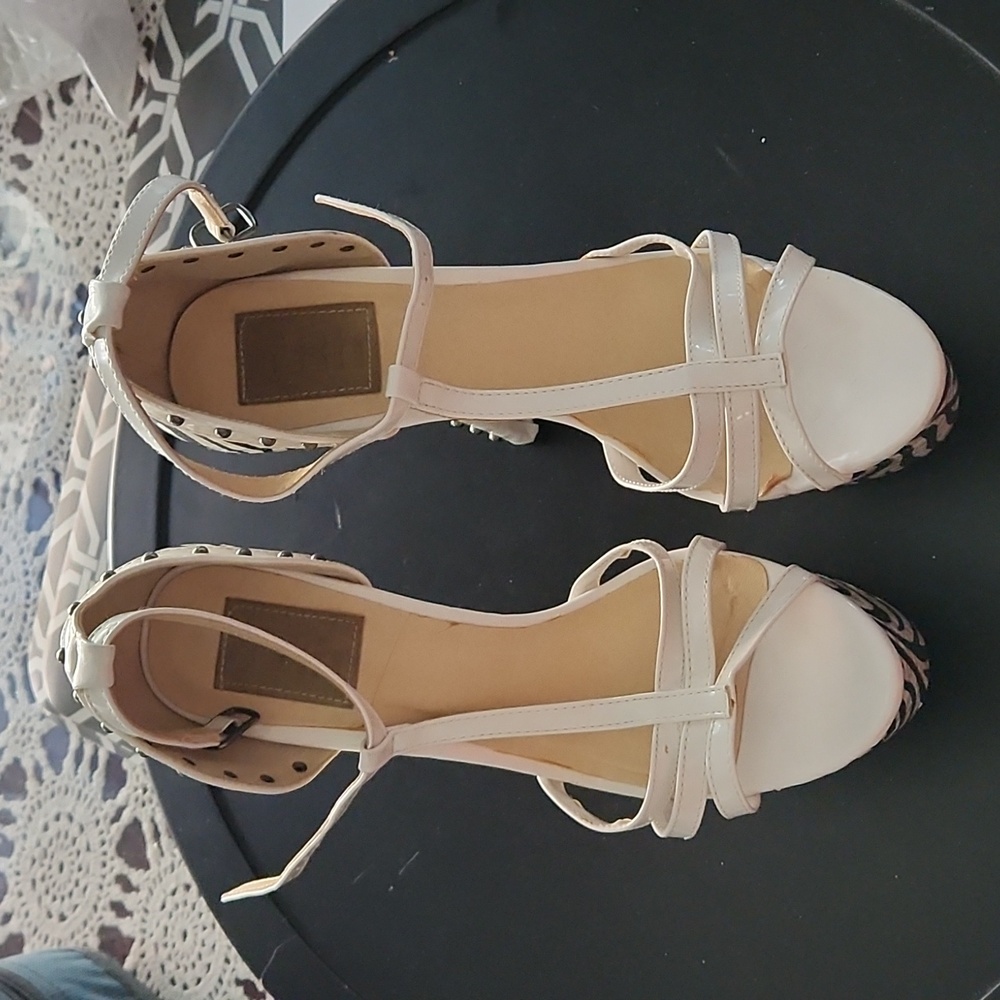 FRH heels shoes zebra print